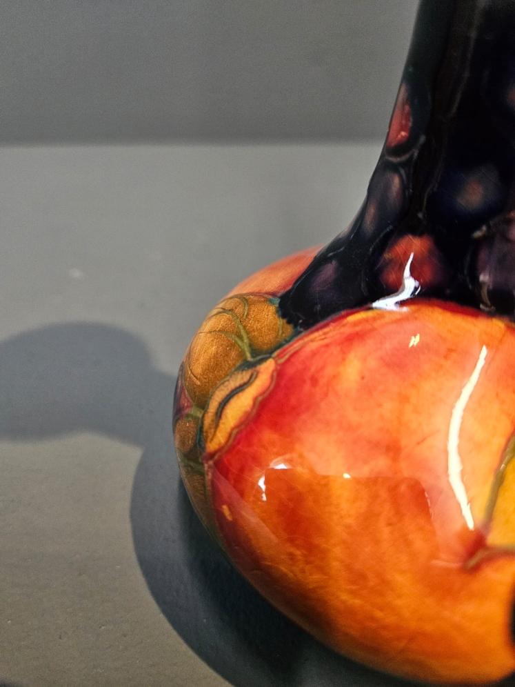 Superb Moorcroft Pomegranate Narrow Neck Vase  - Image 8