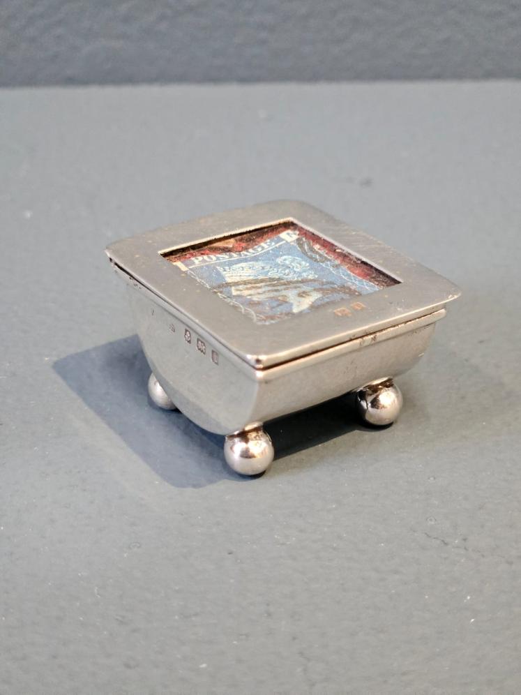 Edwardian Silver Stamp Box - Image 2