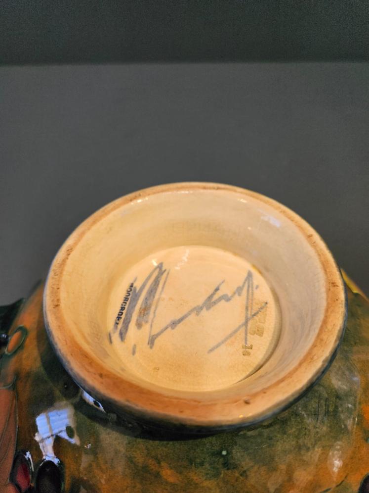 Moorcroft Leaf and Berries Flambe Twin Handle Bowl - Image 7