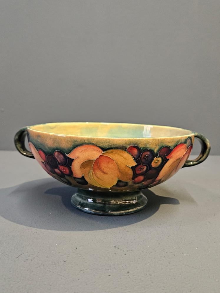 Moorcroft Leaf and Berries Flambe Twin Handle Bowl - Image 2