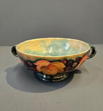 Moorcroft Leaf and Berries Flambe Twin Handle Bowl - Image