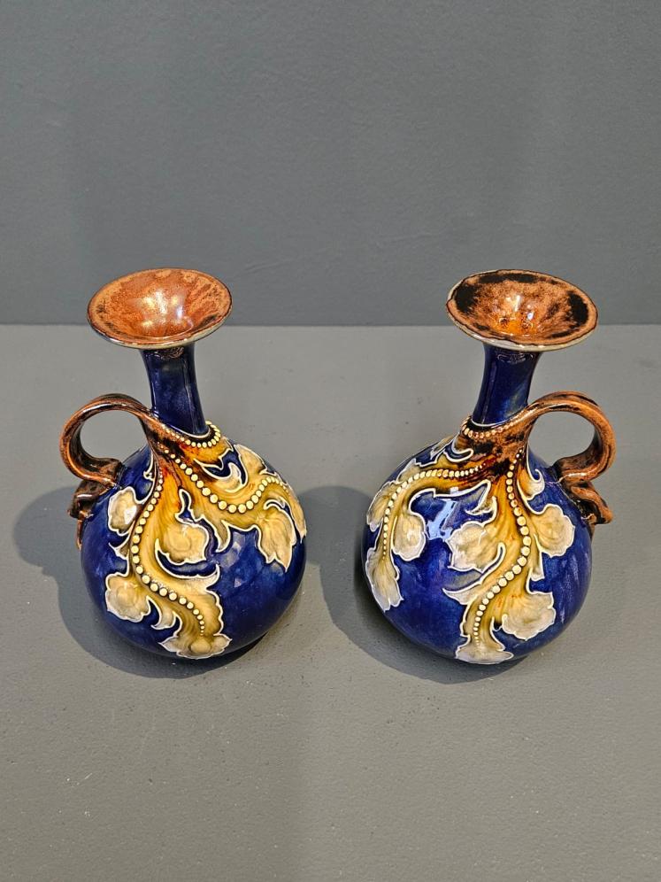 Pair of Doulton Lambeth Ware Vases - Image 6