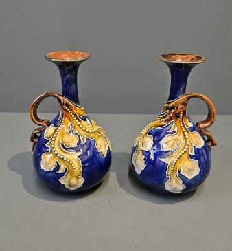 Pair of Doulton Lambeth Ware Vases - Image