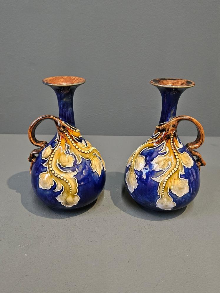 Pair of Doulton Lambeth Ware Vases - Image 1