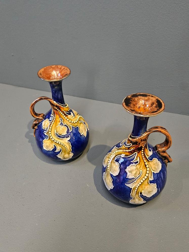 Pair of Doulton Lambeth Ware Vases - Image 2