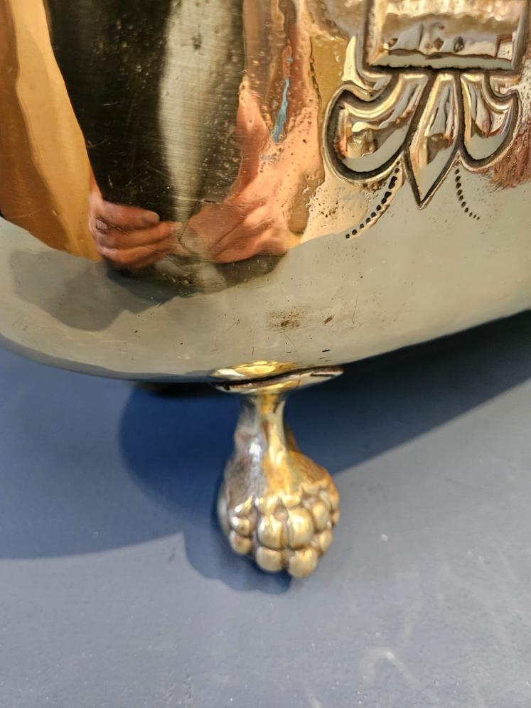Large Victorian Oblong Brass Planter  - Image 5