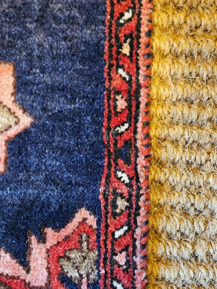 Persian 9' Navy Blue Runner Rug - Image 4