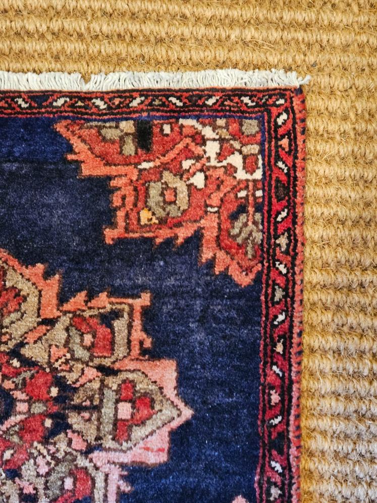 Persian 9' Navy Blue Runner Rug - Image 3