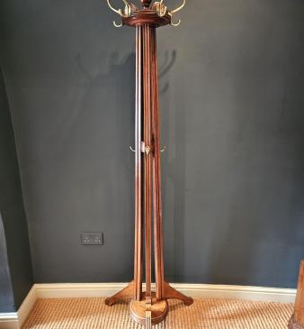 Edwardian Walnut Hall Stand by Shoolbred - Image