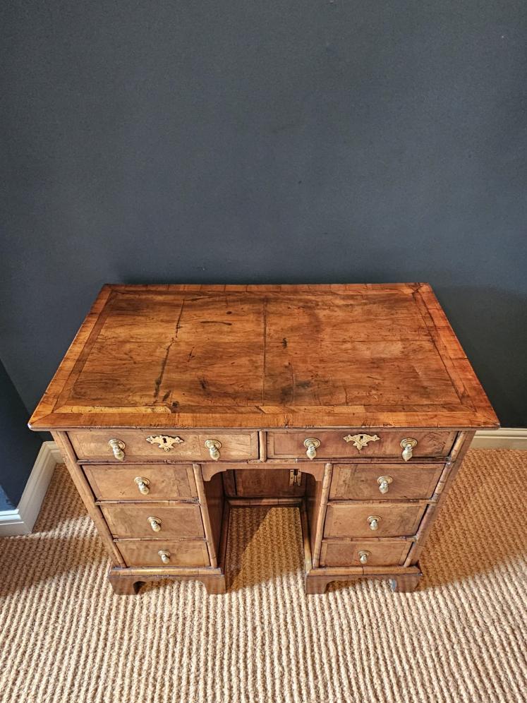 George I Walnut Kneehole Desk  - Image 7
