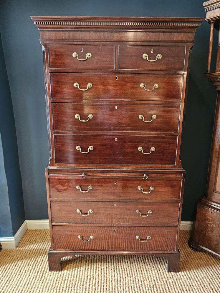 George III Mahogany Chest on Chest  - Image 1