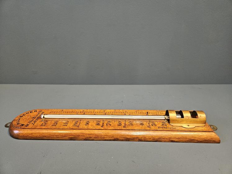 Extra Large Victorian Oak Thermometer  - Image 6