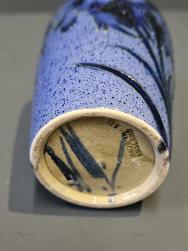 Moorcroft Cornflower on Blue Vase - Image 6