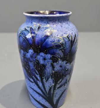 Moorcroft Cornflower on Blue Vase - Image
