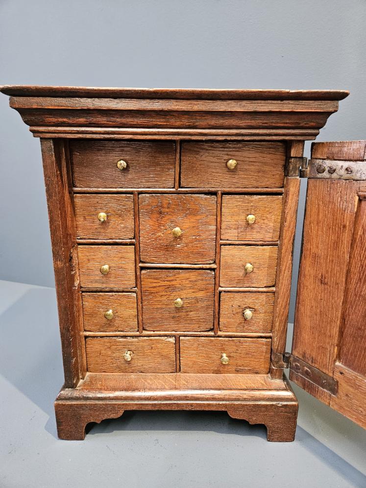 George II Oak Spice Cupboard  - Image 6