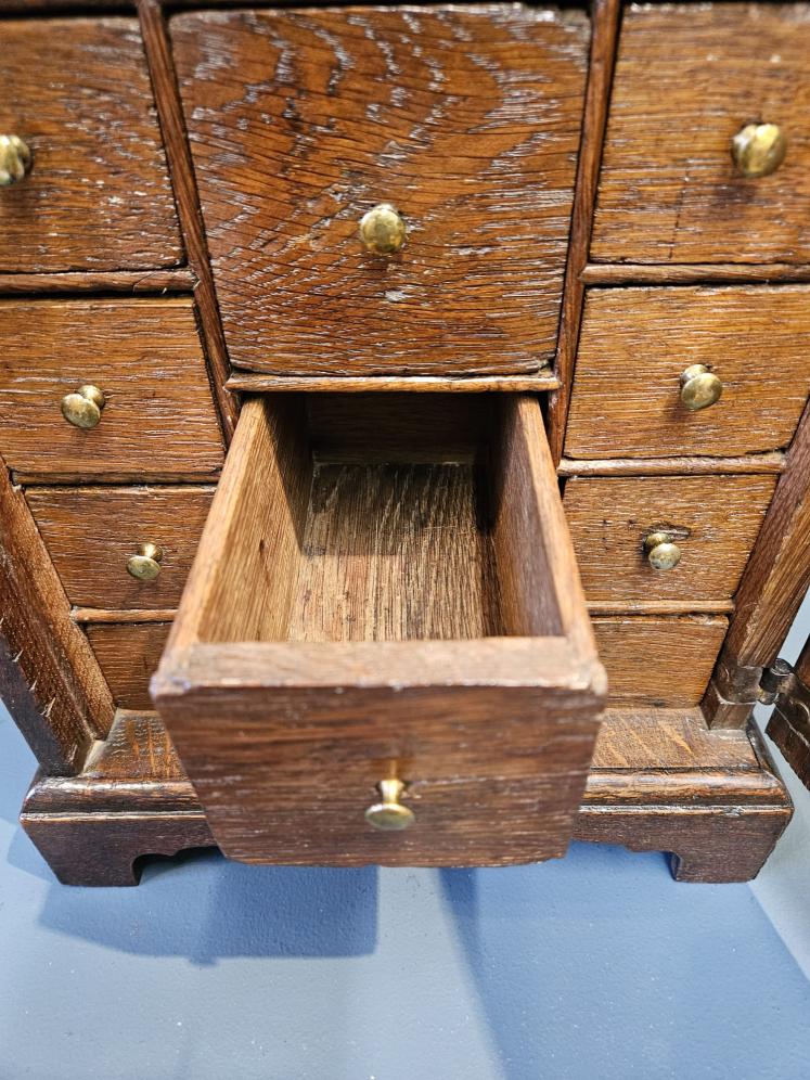 George II Oak Spice Cupboard  - Image 4