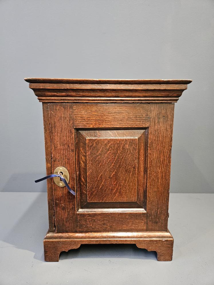 George II Oak Spice Cupboard  - Image 3