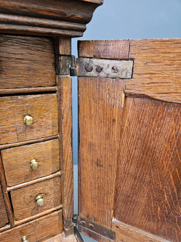 George II Oak Spice Cupboard  - Image 2