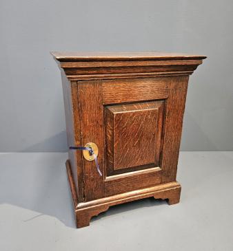 George II Oak Spice Cupboard  - Image