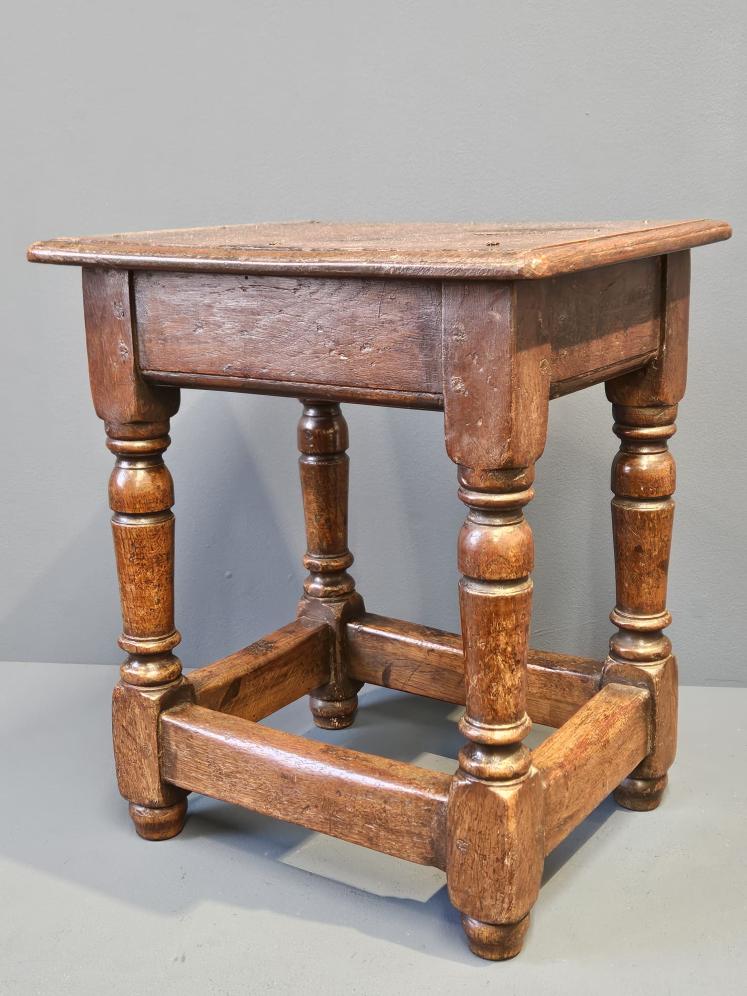 George III Oak Joint Stool - Image 6