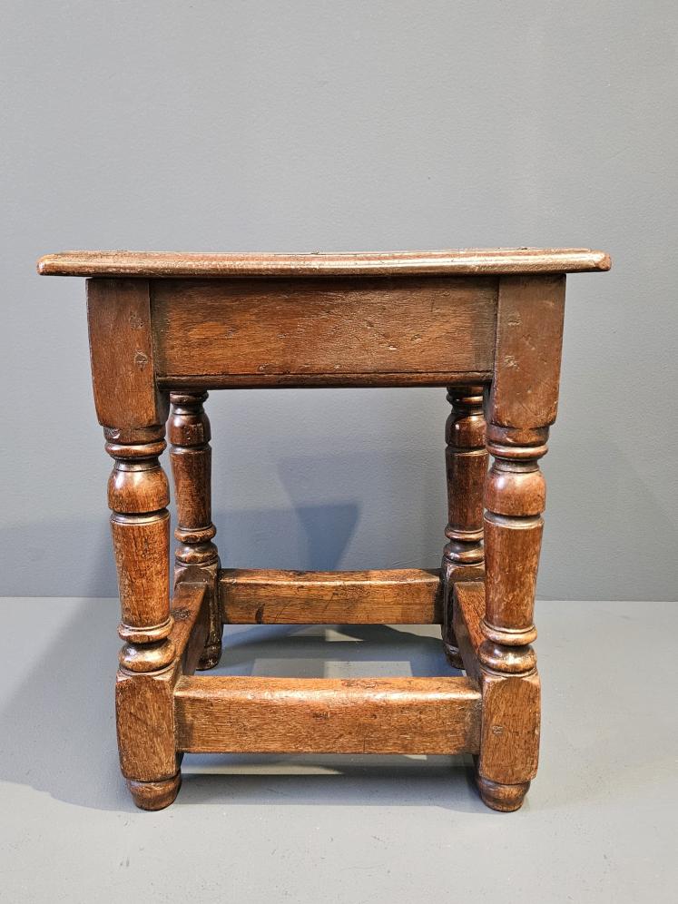George III Oak Joint Stool - Image 5