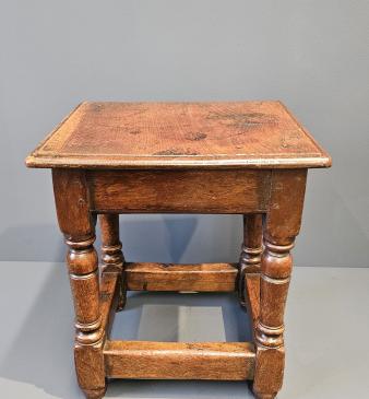 George III Oak Joint Stool - Image
