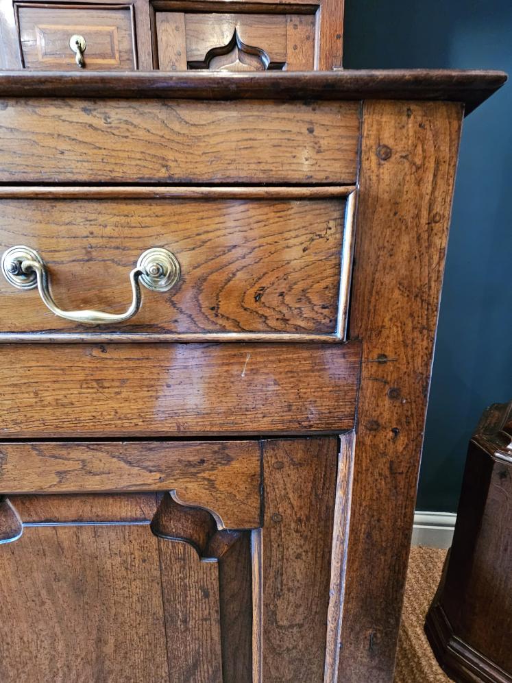 Superb George II Oak Welsh Dresser and Rack - Image 6
