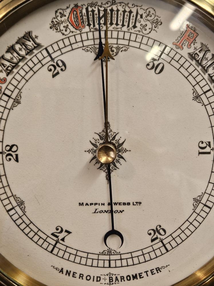 Superb Mappin & Webb Oak Cased Barometer - Image 3