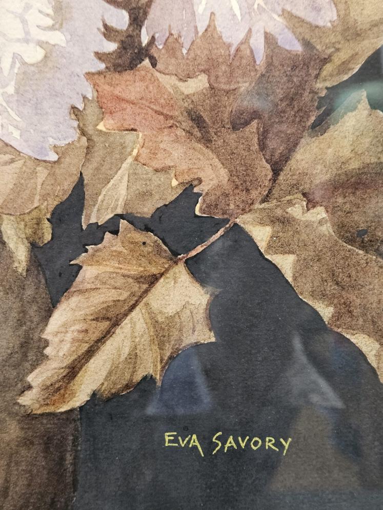 Original Watercolour Painting in Oriental Style Frame by Eva Savory - Image 3