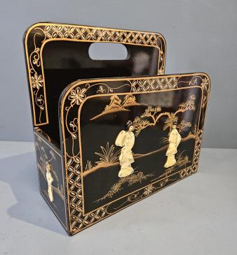 1920's Chinoiserie Magazine Rack