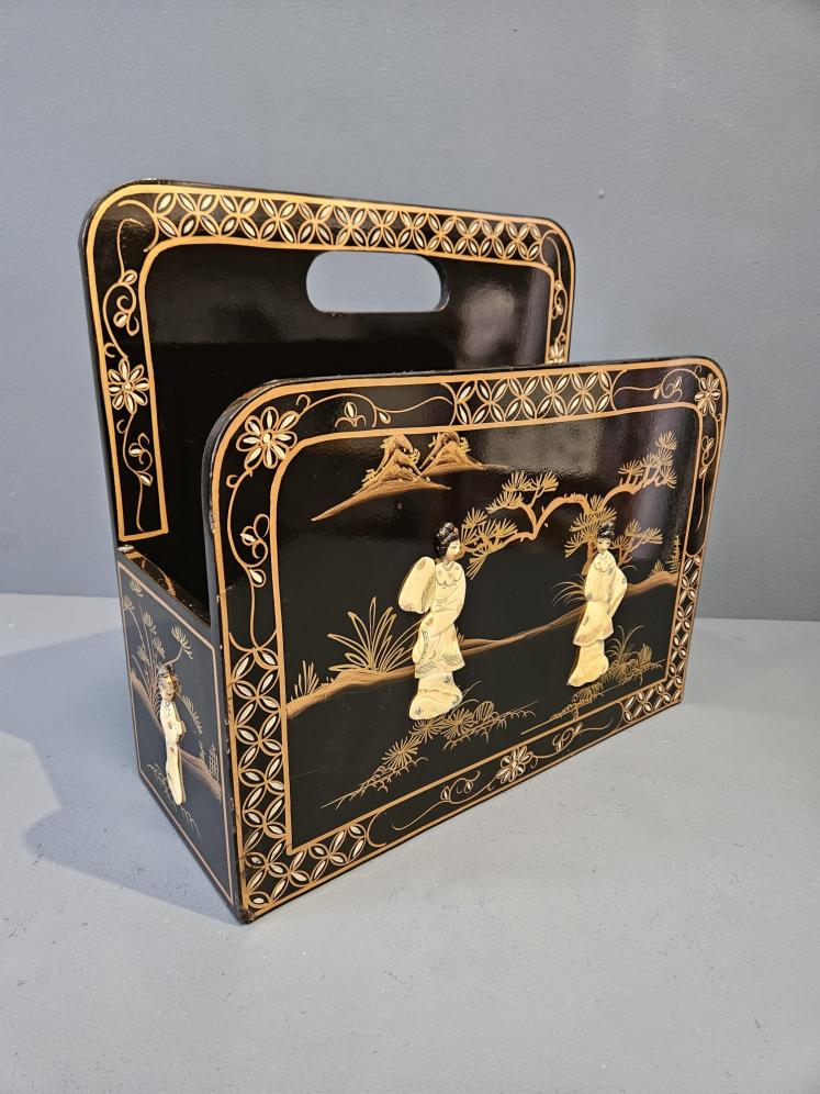 1920's Chinoiserie Magazine Rack - Image 1