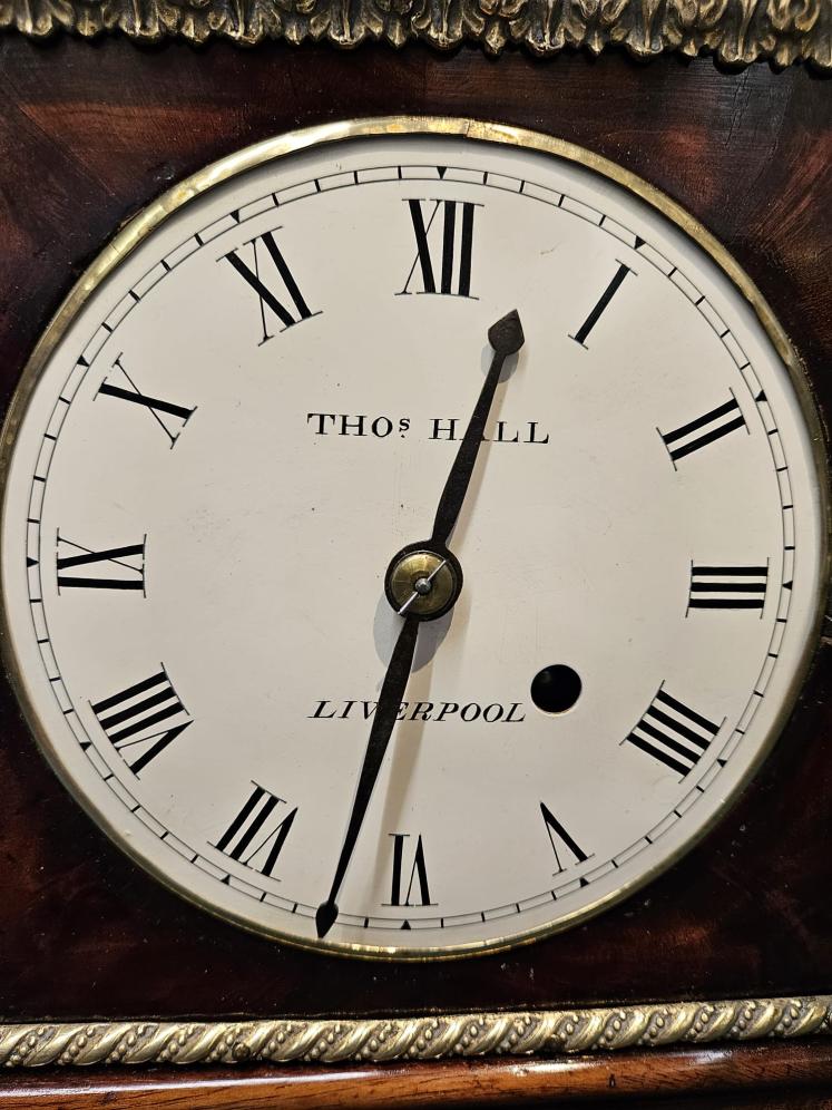 Small Proportion Regency Mahogany Bracket Clock - Image 7