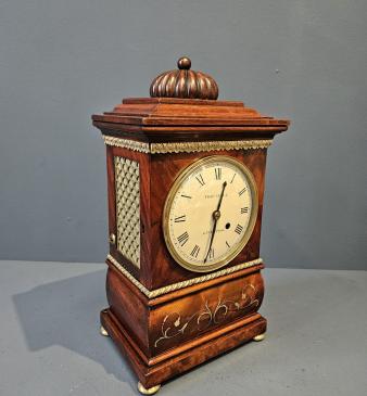 Small Proportion Regency Mahogany Bracket Clock - Image
