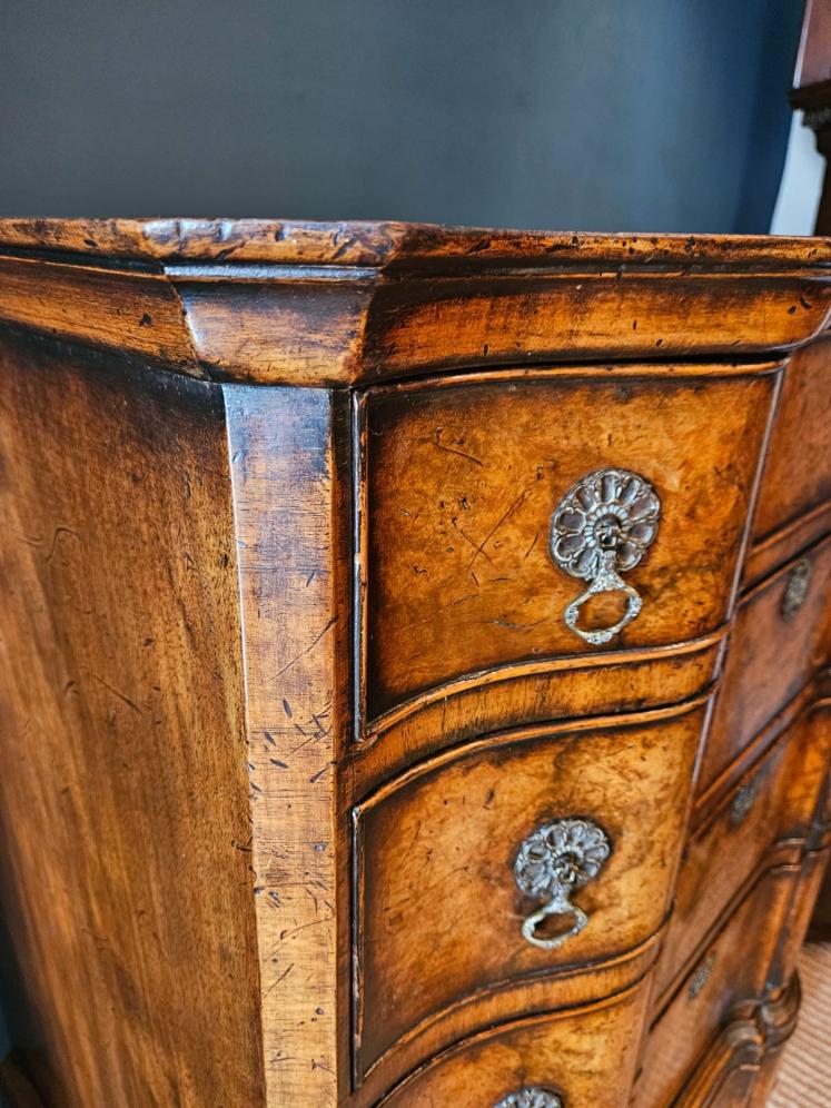 Small Proportion Edwardian Walnut Chest on Stand - Image 5