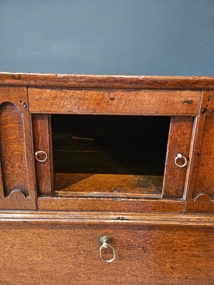George III Oak Night Stand - Image 4