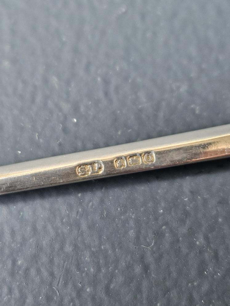 Set of George V Cast Silver Animal Top Cocktail Sticks - Image 4