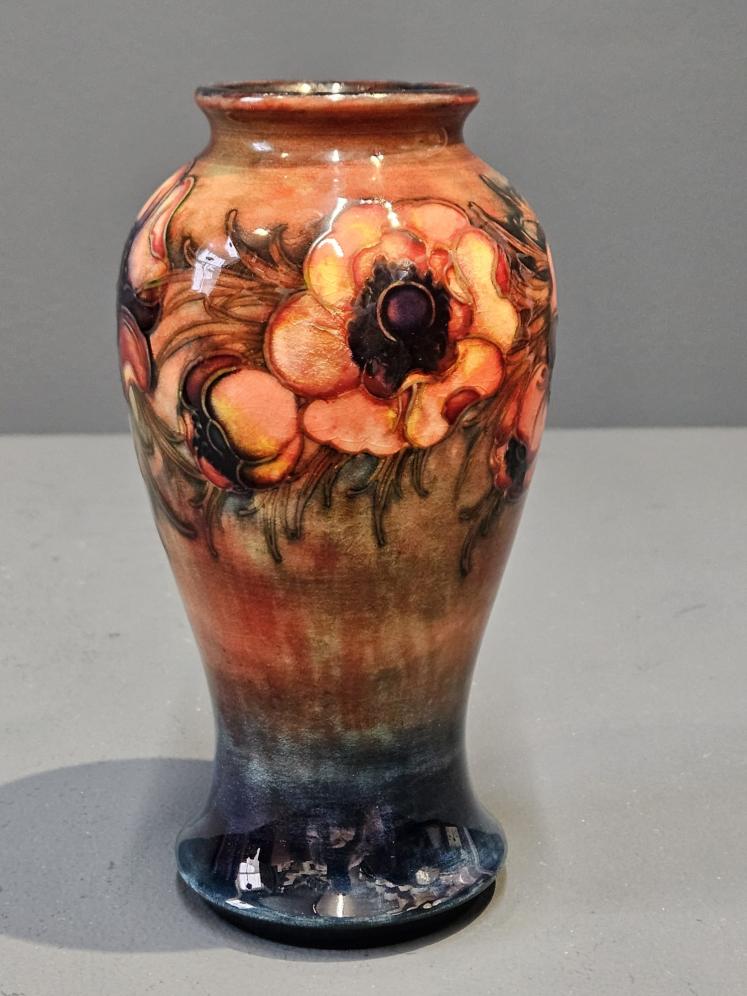 Early Moorcroft Anemone Flambe Vase - Image 5