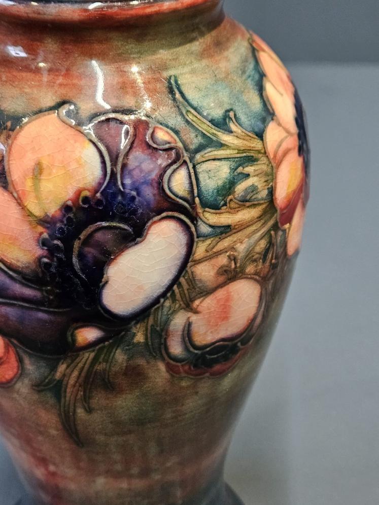 Early Moorcroft Anemone Flambe Vase - Image 4