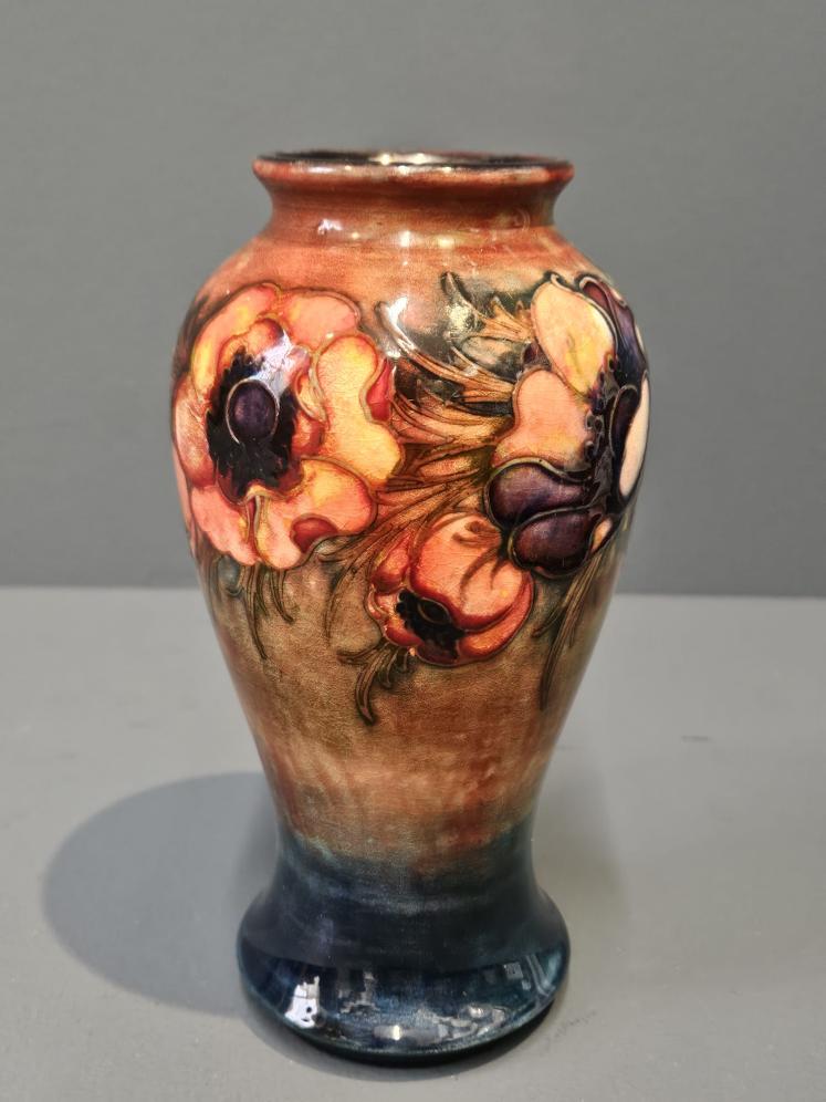 Early Moorcroft Anemone Flambe Vase - Image 3