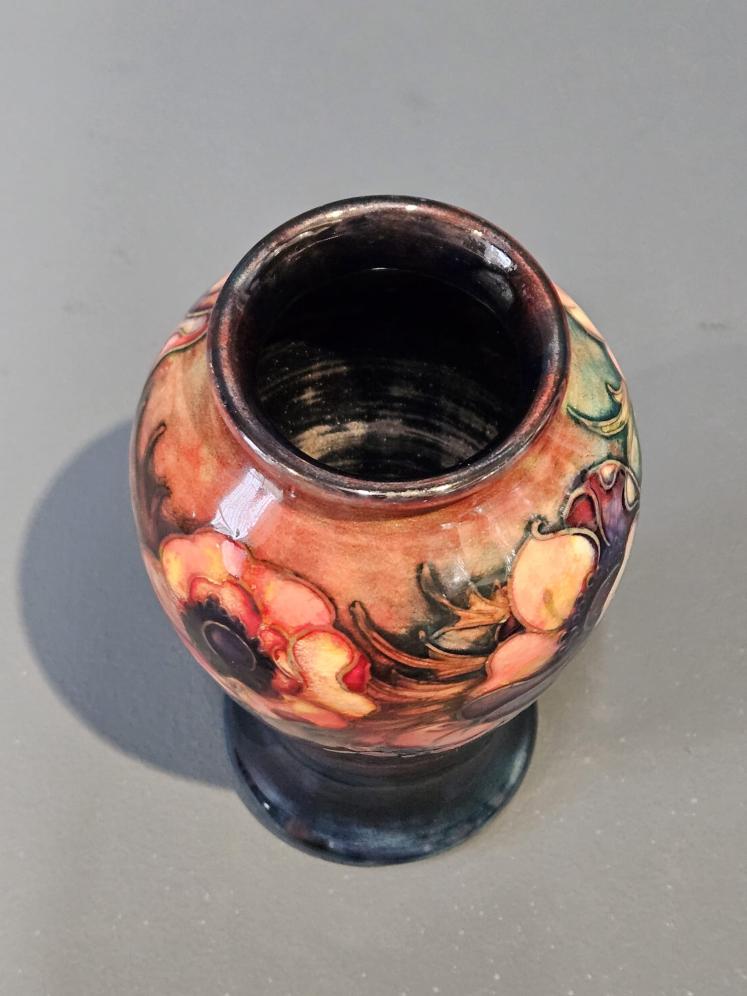 Early Moorcroft Anemone Flambe Vase - Image 2