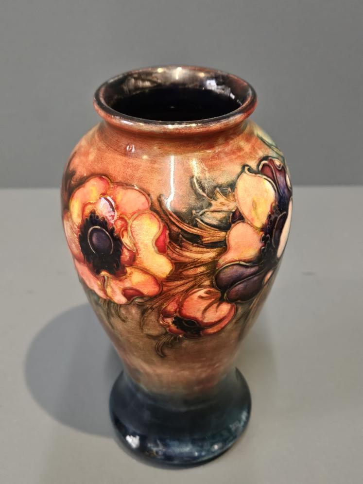 Early Moorcroft Anemone Flambe Vase - Image 1