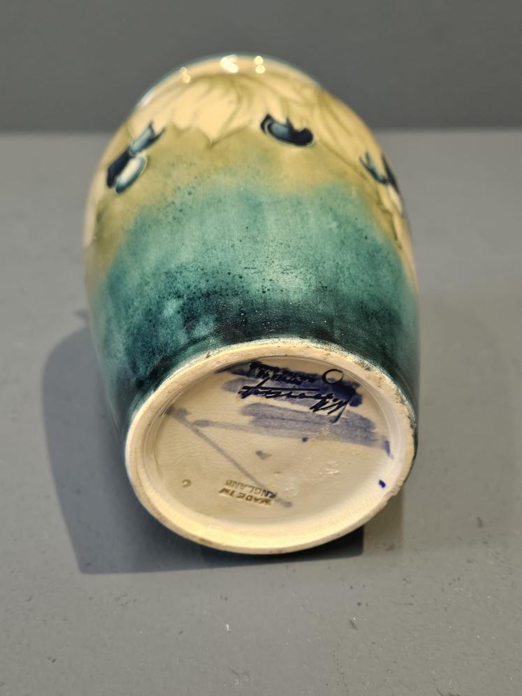 Moorcroft Leaf and Berries Celadon Vase - Image 5