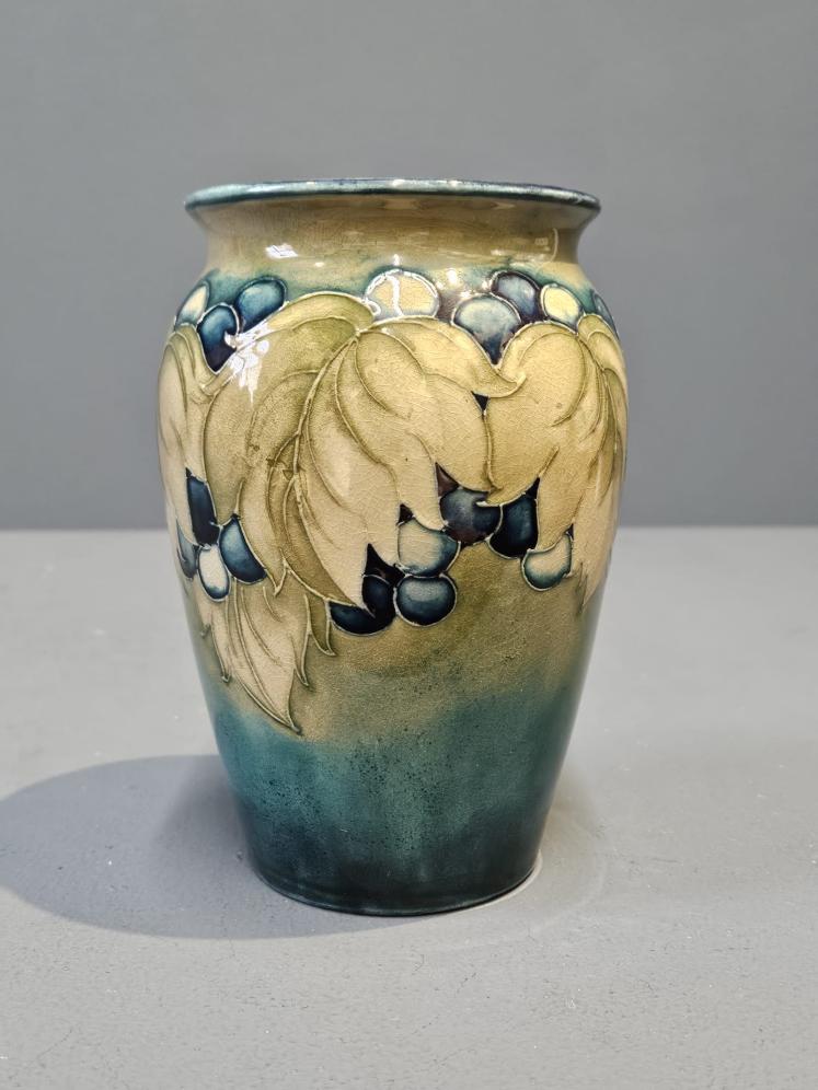 Moorcroft Leaf and Berries Celadon Vase - Image 4