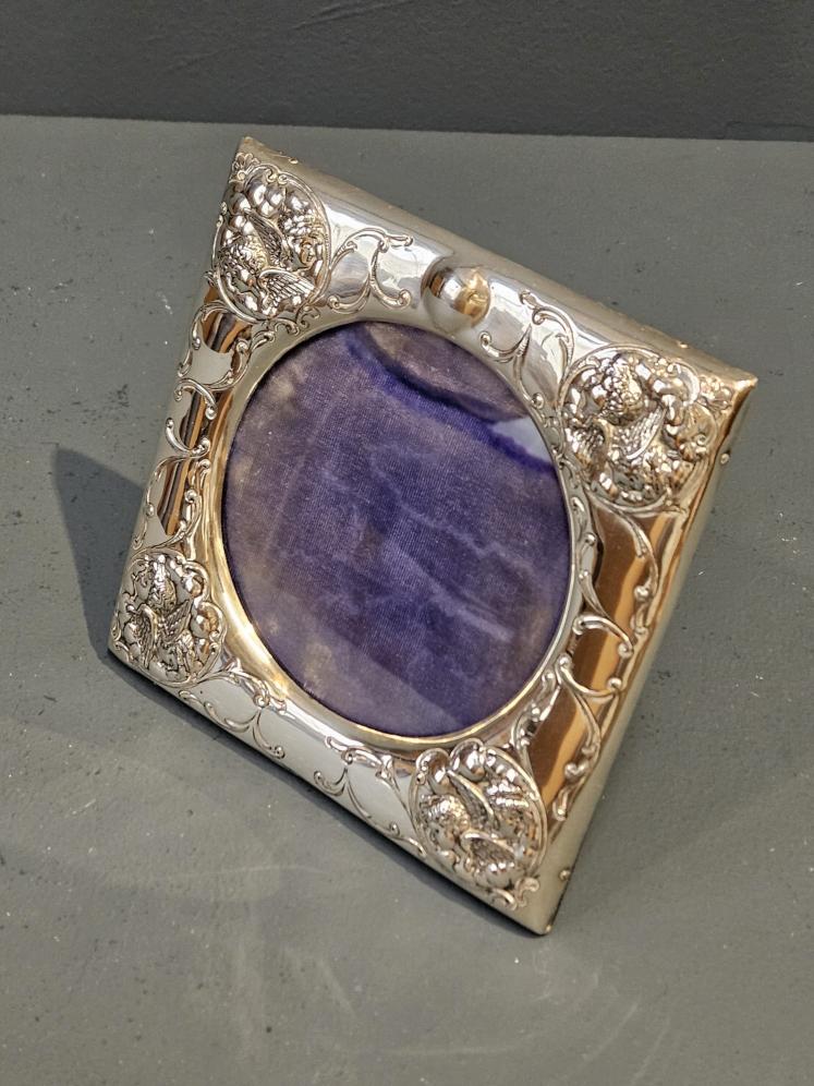 Edwardian Silver Reynolds Angels Photo Frame - Image 6
