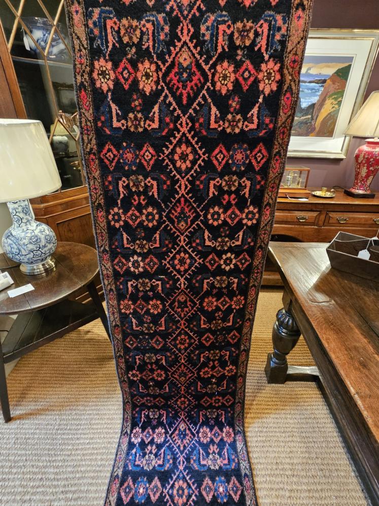 12' Persian Pure Wool Runner Rug - Image 6