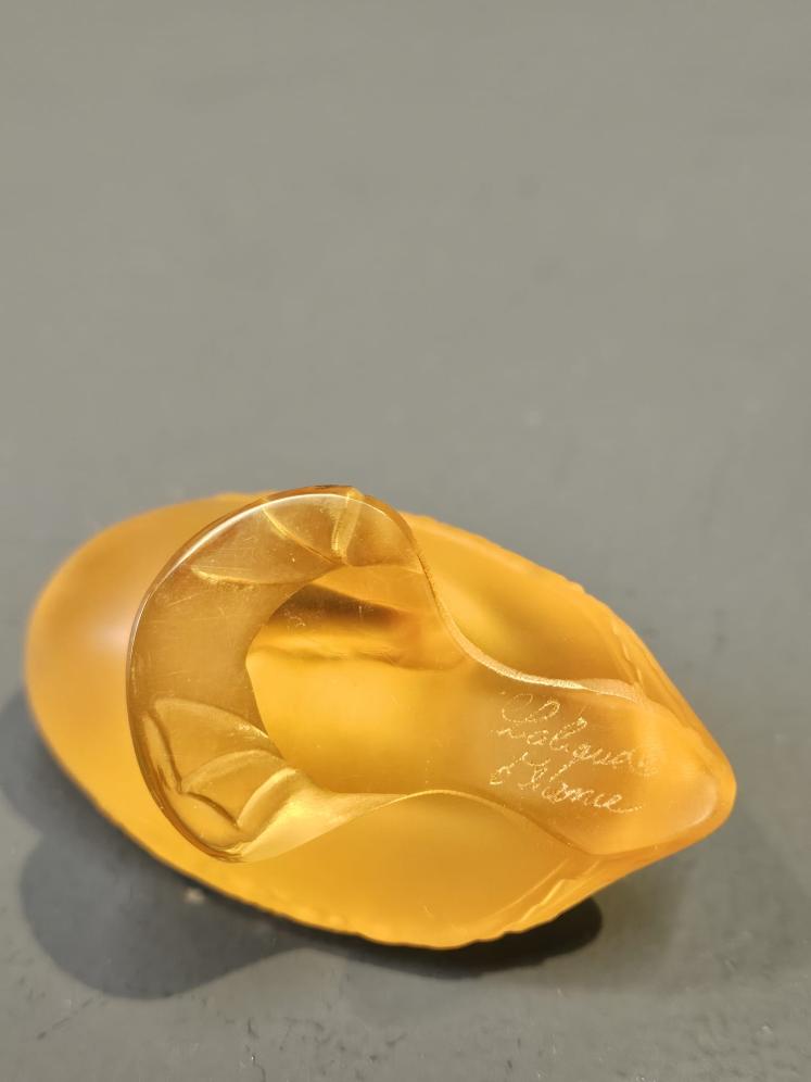Lalique Golden Amber Preening Duck - Image 6
