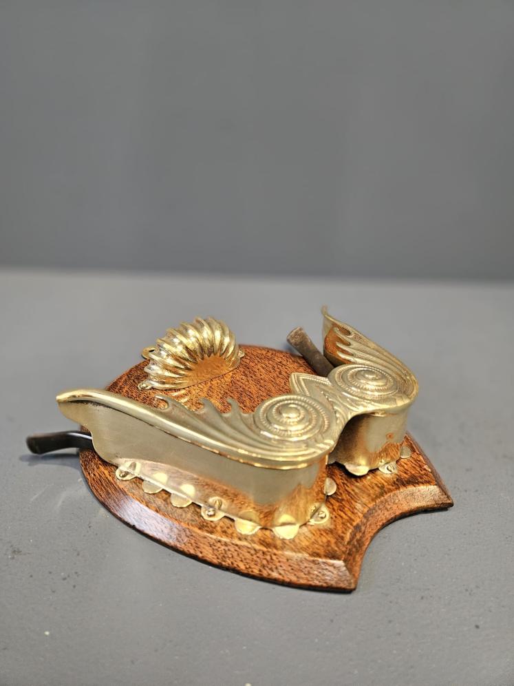 Victorian Oak and Brass Pipe Rack - Image 4