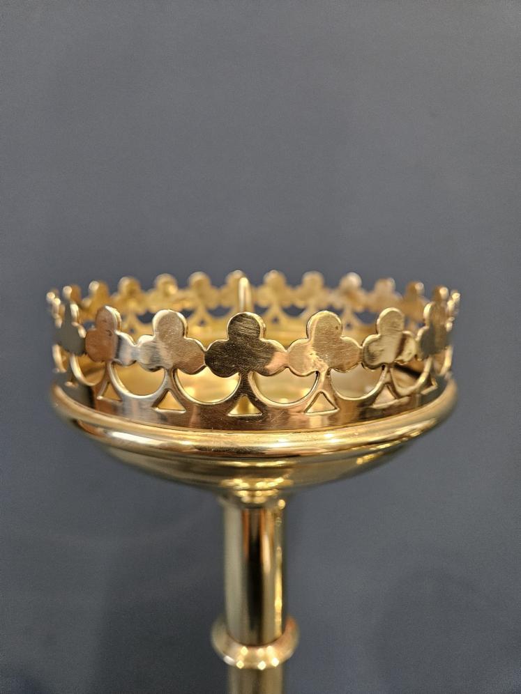 Matching Pair of Church Candlesticks - Image 6