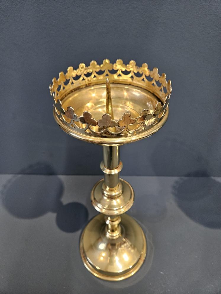 Matching Pair of Church Candlesticks - Image 5