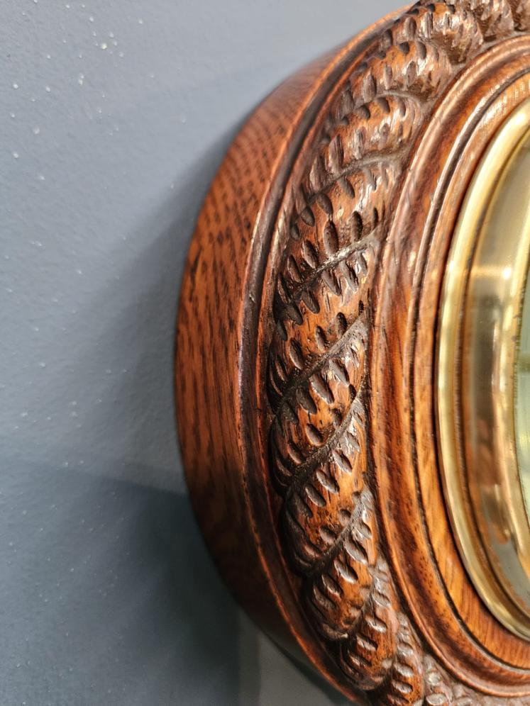Superb Quality Victorian Silvered Dial Barometer by Hicks - Image 5